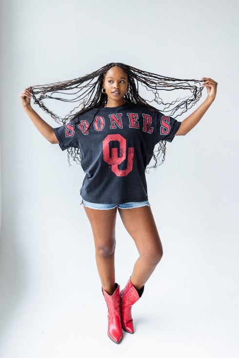 Oklahoma Southern Split Oversized Band Tee